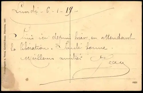 ALTE POSTKARTE KANDEL GASTHAUS ZUM STERNEN FREMDENZIMMER WEINE Blechschild Busch Bräu Annweiler Plakat U-Boot-Spende