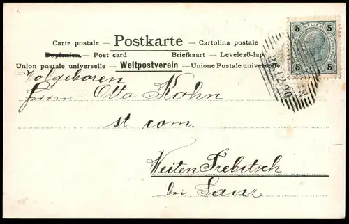 ALTE POSTKARTE PROSIT NEUJAHR ROTKEHLCHEN VERMENSCHLICHT POSTILLON Flagge robin le rouge-gorge Ansichtskarten postcard