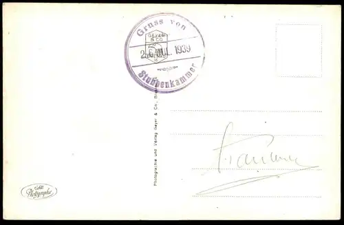 ALTE POSTKARTE INSEL RÜGEN BERGEN MALLON GRABMAL 1939 UND EWIG IST DER TOTEN TATENRUHM Tür Symbol 1939 Ansichtskarte AK