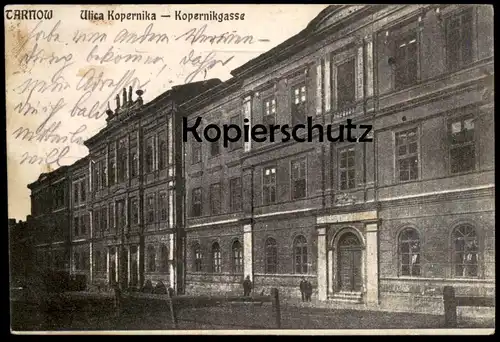 ALTE POSTKARTE TARNOW ULICA KOPERNIKA KOPERNIKGASSE 1914 Tarnau Polen polska Poland postcard cpa Ansichtskarte AK