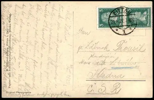 ALTE POSTKARTE ZITTAU VOM JOHANNISTURM Turm tower tour Oberlausitz Sachsen Ansichtskarte AK postcard cpa