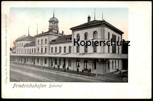 ALTE POSTKARTE FRIEDRICHSHAFEN BAHNHOF station gare Ansichtskarte AK cpa postcard