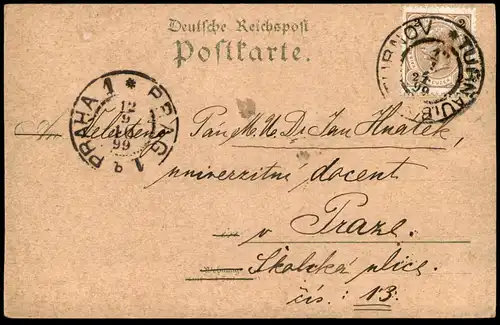 ALTE LITHO POSTKARTE GRUSS AUS FINSTERWALDE 1899 FORSTHANG SCHLOSS TOTAL-ANSICHT STADTKIRCHE Ansichtskarte postcard cpa