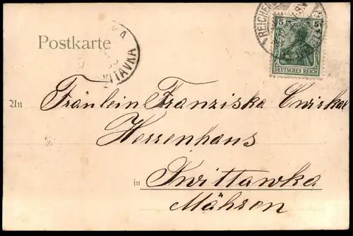 ALTE LITHO POSTKARTE RESTAURANT ALBERTHOF PLAUEN IM VOGTLAND BESITZER ALBIN GROSCHUPP Billard billiard Ansichtskarte AK