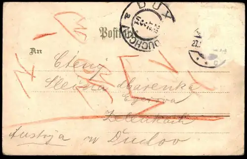 ALTE LITHO POSTKARTE GRUSS AUS ARNSBERG HAMBURGER ENGROS WILH. LOHMEYER LAGER KGL. LANDGERICHT Ansichtskarte AK postcard