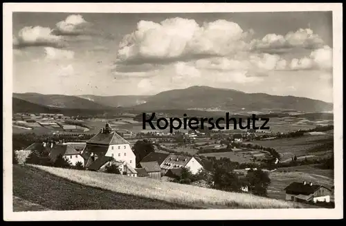 ALTE POSTKARTE RABENSTEIN 1930 MIT BLICK ZUM RACHEL BAYRISCHER WALD BAYERN Ansichtskarte AK cpa postcard