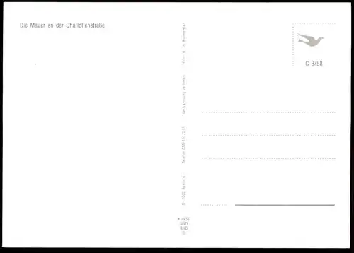 ÄLTERE POSTKARTE BERLIN BERLINER MAUER MAUERDURCHBLICK DDR GRENZER SOLDAT LE MUR THE WALL Ansichtskarte  postcard