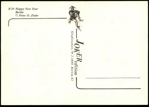 ÄLTERE POSTKARTE BERLIN BERLINER MAUER GRENZÖFFNUNG HAPPY NEW YEAR NEUJAHR SYLVESTER LE MUR THE WALL Ansichtskarte cpa