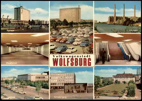 ÄLTERE POSTKARTE VOLKSWAGENSTADT WOLFSBURG VOLKSWAGEN FABRIK Factory Fabrique VW WERK Käfer Beetle Coccinelle