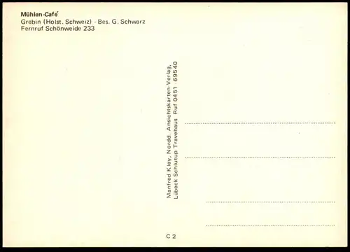 ÄLTERE POSTKARTE MÜHLEN-CAFÉ GREBIN WINDMÜHLE Mill Moulin Windmill Molen Ansichtskarte cpa postcard AK
