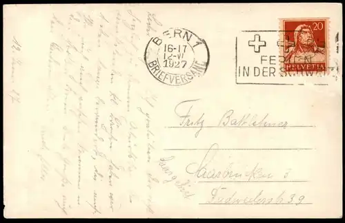 ALTE POSTKARTE BERN BÄREN 1927 Bär bear ours Tierpark zoological garden bears postcard AK Ansichtskarte cpa