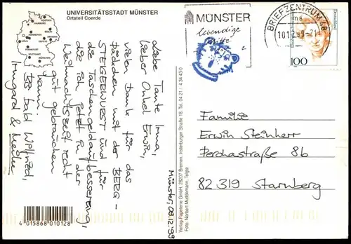 ÄLTERE POSTKARTE ORTSTEIL COERDE MÜNSTER IN WESTFALEN Ansichtskarte cpa postcard AK
