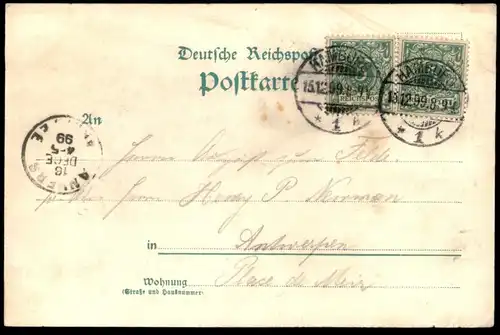 ALTE POSTKARTE HORWATH ZWERGE 1899 Midget verm. Barnum & Bailey Zirkus Horwaths cirque circus nain dwarf postcard cpa AK