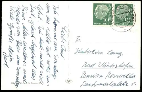 ÄLTERE POSTKARTE GRÜSSE AUS MEMMINGEN Stadion Sportplatz Fuggerbau Steuerhaus Bromsilber-Karte Ansichtskarte postcard AK