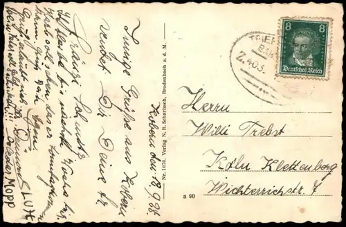 ALTE POSTKARTE COBERN MOSEL IM 16. JAHRHUNDERT KOBERN-GONDORF Burg chateau castle AK cpa postcard Gemeinde Rhein-Mosel