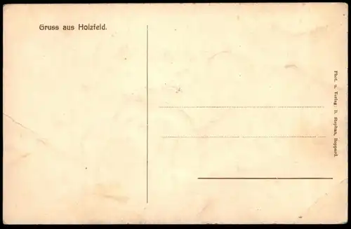 ALTE POSTKARTE GRUSS AUS HOLZFELD TOTALANSICHT KIRCHE SCHULE GASTWIRTSCHAFT VON ANTON KARBACH BOPPARD cpa postcard AK