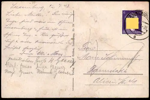 ALTE POSTKARTE LUXEMBURG 1943 GRUND LUXEMBOURG Verlag Gehlen cpa postcard Ansichtskarte AK