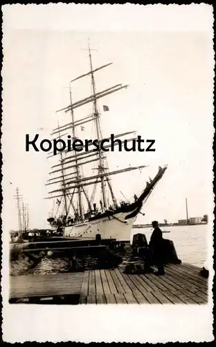 ALTE FOTO POSTKARTE SCHULSCHIFF DEUTSCHLAND SEGELSCHIFF SCHIFF clipper sailing ship cpa photo postcard Ansichtskarte AK