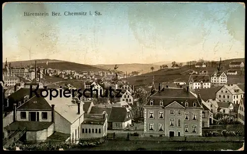 ALTE POSTKARTE BÄRENSTEIN BEZIRK CHEMNITZ IN SACHSEN Erzgebirge AK Ansichtskarte postcard cpa