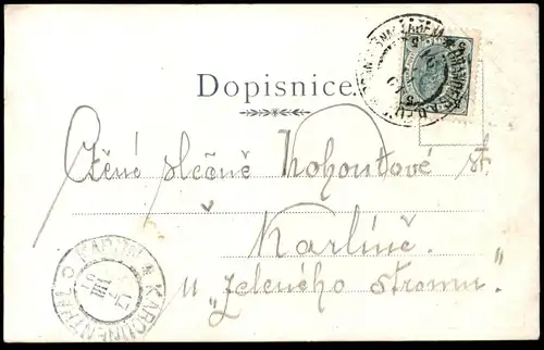 ALTE POSTKARTE BRANDYS NAD LABEM STARÁ BOLESLAV NÁMESTÍ ZÁMEK LÁZNE HOUSTKA Ansichtskarte postcard cpa AK