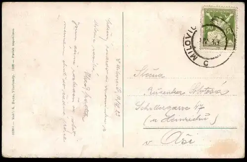 ALTE POSTKARTE MILOVICE VOJENSKY TABOR LAGER MILOWITZ 1928 czech republic Tschechische Republik Ansichtskarte