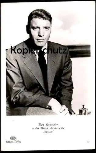 ALTE FOTO KARTE BURT LANCASTER FILM MASSAI KOLIBRI VERLAG UNITED ARTISTS actor Film Photo Schauspieler