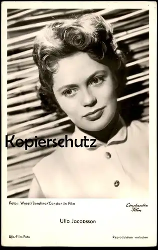 ALTE POSTKARTE ULLA JACOBSSON UFA FILM-SCHAUSPIELERIN Constantin Actress actor acteur Universum postcard cpa AK