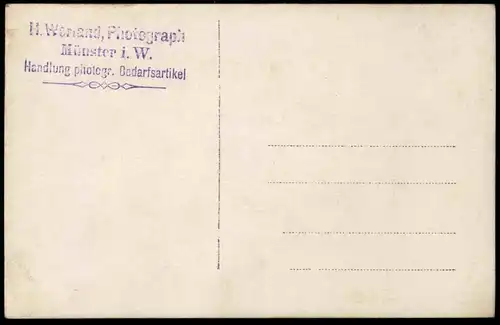 ALTE FOTO POSTKARTE MÜNSTER WESTFALEN STUDENTENUMZUG FLAGGE Studenten Student Studentica cp photo Ansichtskarte postcard