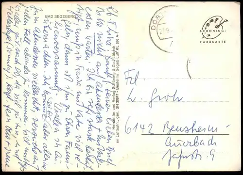 ÄLTERE POSTKARTE BAD SEGEBERG GESAMTANSICHT TOTAL Ansichtskarte AK cpa postcard