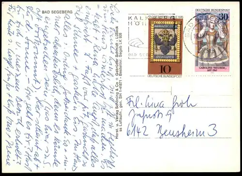 ÄLTERE POSTKARTE BAD SEGEBERG GESAMTANSICHT TOTAL Ansichtskarte AK cpa postcard