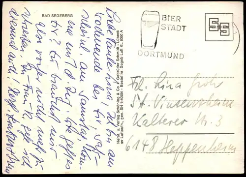 ÄLTERE POSTKARTE BAD SEGEBERG GESAMTANSICHT TOTAL Ansichtskarte AK cpa postcard