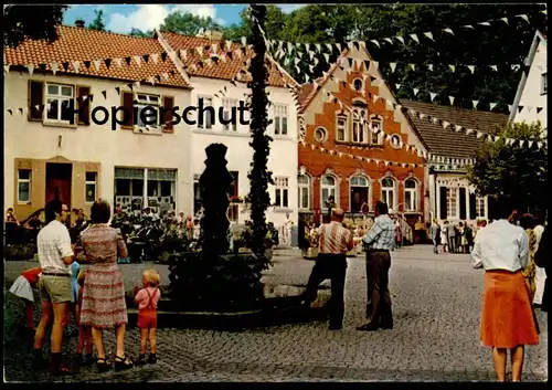 ÄLTERE POSTKARTE TECKLENBURG MARKTPLATZ Familie mit Kind family Ansichtskarte postcard AK cpa