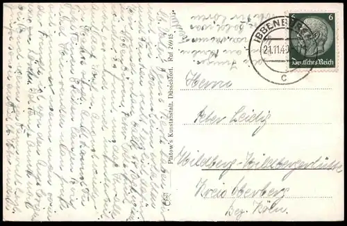 ALTE POSTKARTE IBBENBÜREN BERGINSPEKTION BÜRGERMEISTERAMT HEIDENTURM WERTHMÜHLE KRIEGERDENKMAL Ansichtskarte AK cpa