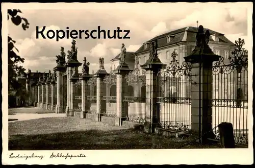 ALTE POSTKARTE LUDWIGSBURG SCHLOSSPARTIE SCHLOSS chateau castle Feldpost 1942 cpa Ansichtskarte postcard AK