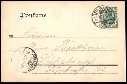 ALTE POSTKARTE EISENACH DIE WARTBURG 1902 Burg Schloss chateau castle Autochrom Louis Glaser Ansichtskarte postcard cpa
