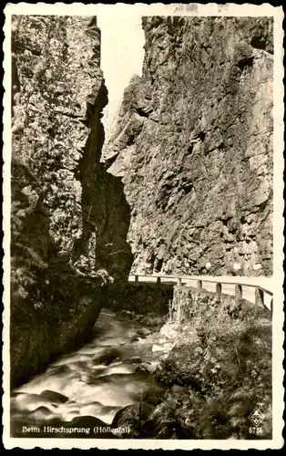 ALTE POSTKARTE SCHWARZWALD BEIM HIRSCHSPRUNG HÖLLENTAL Buchenbach Hinterzarten Black Forest Foret-Noire