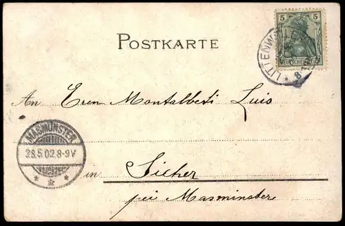 ALTE LITHO POSTKARTE GRUSS AUS FREIBURG IM BREISGAU WALDSEE SCHWABENTHOR LORETTOBERG KAPELLE Ansichtskarte postcard cpa