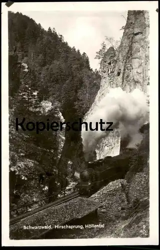ALTE POSTKARTE DAMPFLOK TUNNEL HIRSCHSPRUNG HÖLLENTAL locomotive à vapeur steam train cpa Ansichtskarte postcard AK