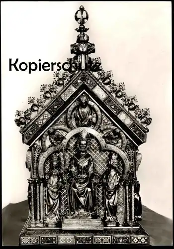 ÄLTERE POSTKARTE KAISERSWERTH SUITBERTUS SCHREIN AUS DEM 14. JAHRHUNDERT holy shrine coffret cpa postcard Ansichtskarte