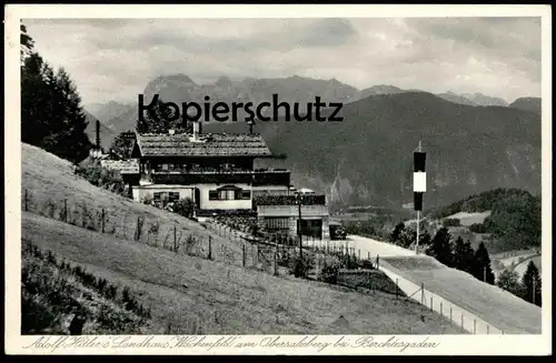 ALTE POSTKARTE LANDHAUS A. H. HAUS WACHENFELD AM OBERSALZBERG BEI BERCHTESGADEN summer residence postcard Ansichtskarte