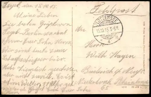 ALTE POSTKARTE BERLIN TEGEL SCHIESSSTÄNDE REGIMENT SOLDATEN SOLDAT Bataillon Uniform cpa postcard AK Ansichtskarte