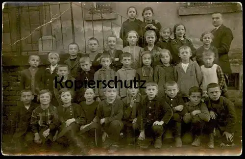 ALTE FOTO POSTKARTE SCHULE SCHÜLER verm. Erlbach oder Umgebung school école Schüler students pupil enfants cpa photo AK