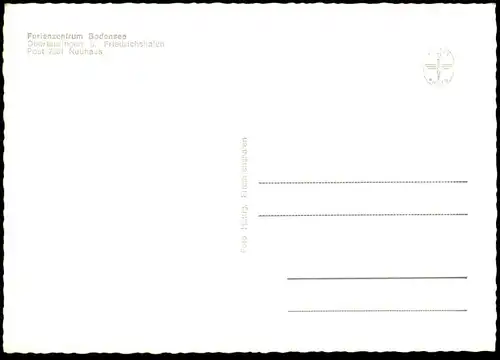 ÄLTERE POSTKARTE FERIENZENTRUM BODENSEE OBERTEURINGEN ÜBER FRIEDRICHSHAFEN POST NEUHAUS cpa AK Ansichtskarte postcard