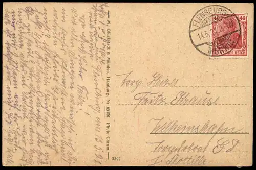 ALTE POSTKARTE FLENSBURG MÜRWICK MARINESTATION Marine Station Mürwik Ansichtskarte cpa postcard AK