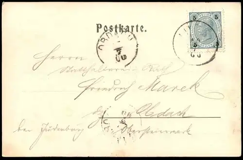 ALTE POSTKARTE DACHSTEIN KARLEISFELD VON DER SIMONYHÜTTE 1900 Hallstätter Gletscher glacier Ansichtskarte postcard cpa