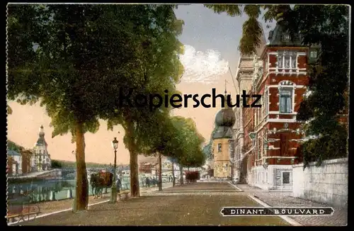 ALTE POSTKARTE DINANT BOULVARD Boulevard coach Kutsche Feldpost Ansichtskarte AK cpa postcard