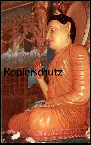 ÄLTERE POSTKARTE STATUE OF LORD BUDDHA ASOKARAMAYA TEMPLE COLOMBO CEYLON SRI LANKA Ansichtskarte cpa postcard AK