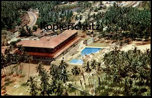 ÄLTERE POSTKARTE CEYLON AERIAL VIEW OF THE CENTRAL WING OF THE BENTOTA BEACH HOTEL SRI LANKA Ansichtskarte cpa postcard