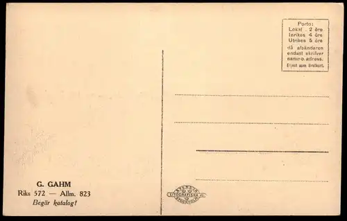 ALTE POSTKARTE STOCKHOLM DROTTNINGGATAN 26 G. GAHM RESEFFEKT- OCH LÄDERVARAFFÄR postcard Ansichtskarte AK cpa