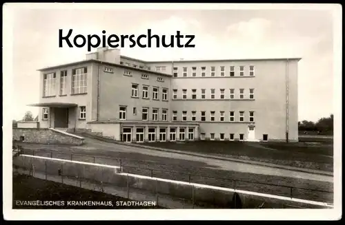 ALTE POSTKARTE STADTHAGEN KRANKENHAUS Hospital Niedersachsen Ansichtskarte AK postcard cpa